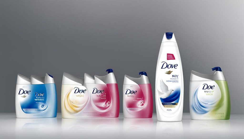 Dove Body Wash Packaging Types