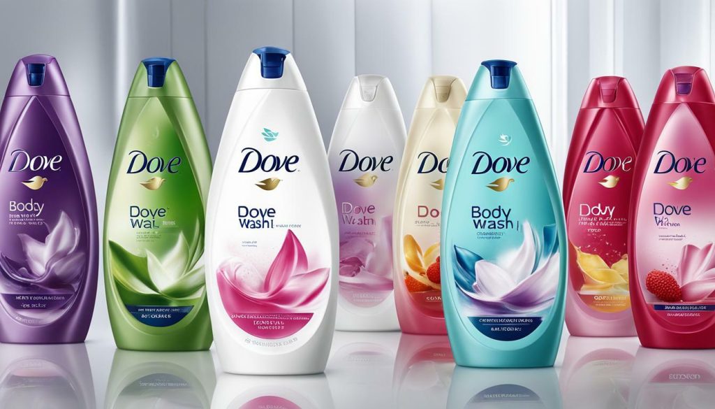 Dove Body Wash varieties