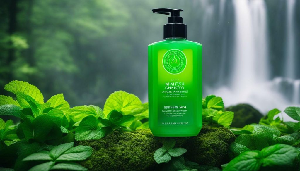 Invigorating Herbal and Minty Scents in Men's Body Wash