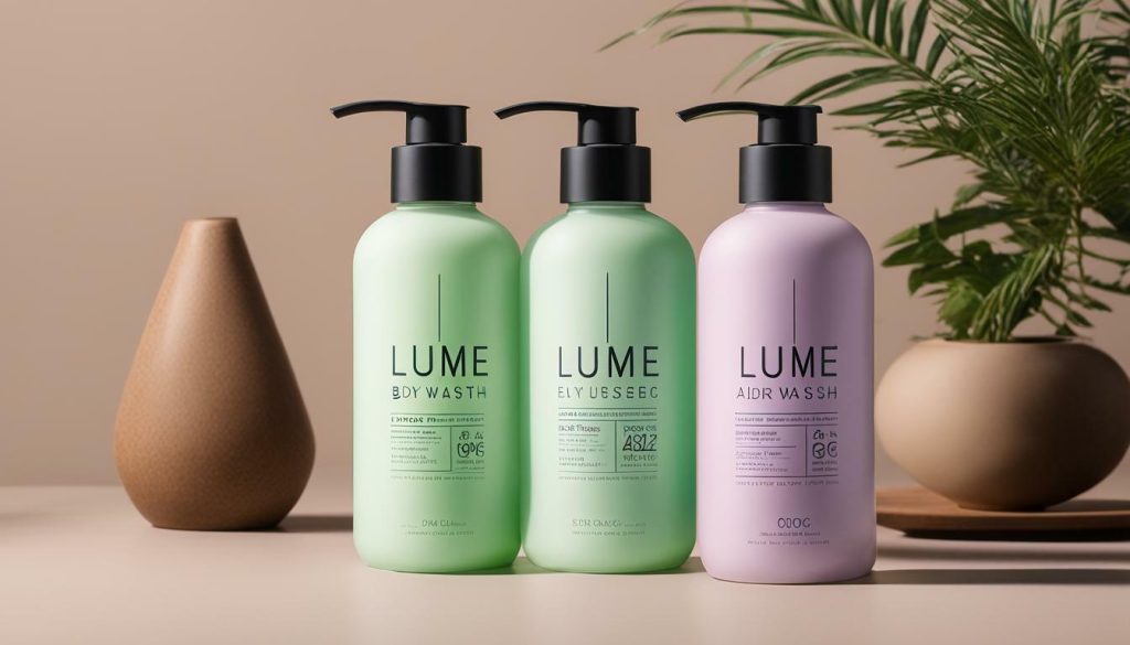 Lume body wash pricing and packaging options