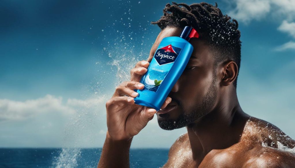 Old Spice body wash for hydration