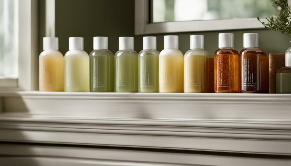 Proper storage of body wash to maintain shelf life