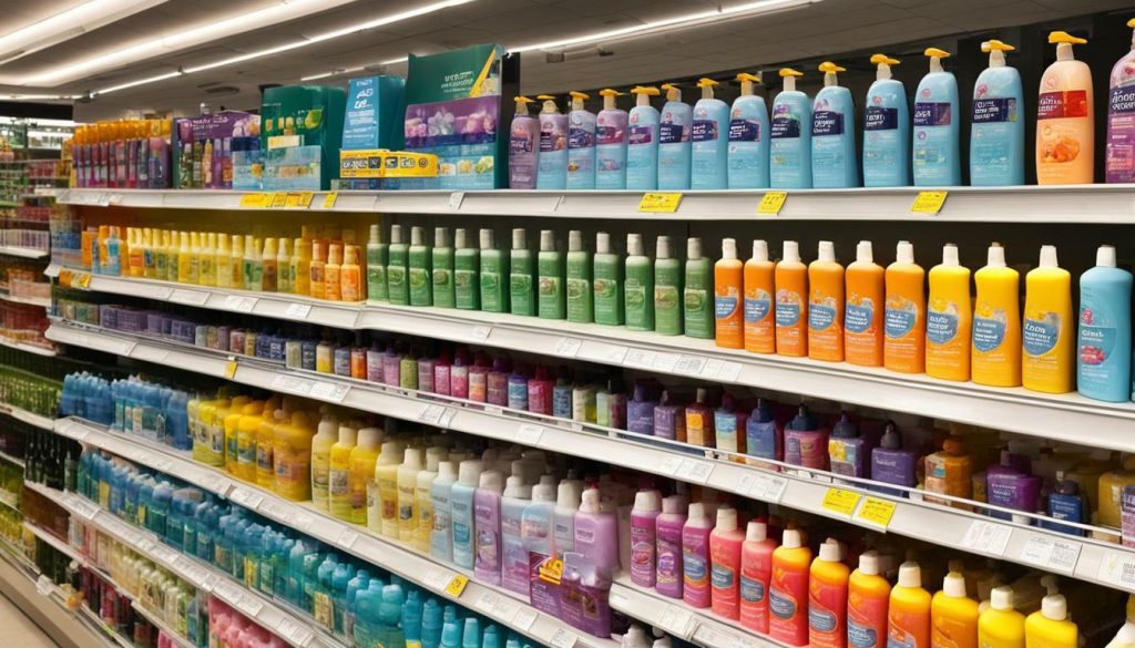 Safeguard body wash availability in department stores