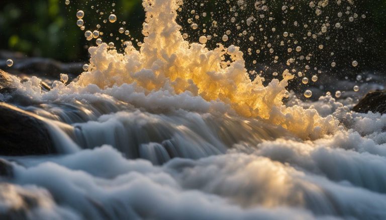 body wash and soap bubbles