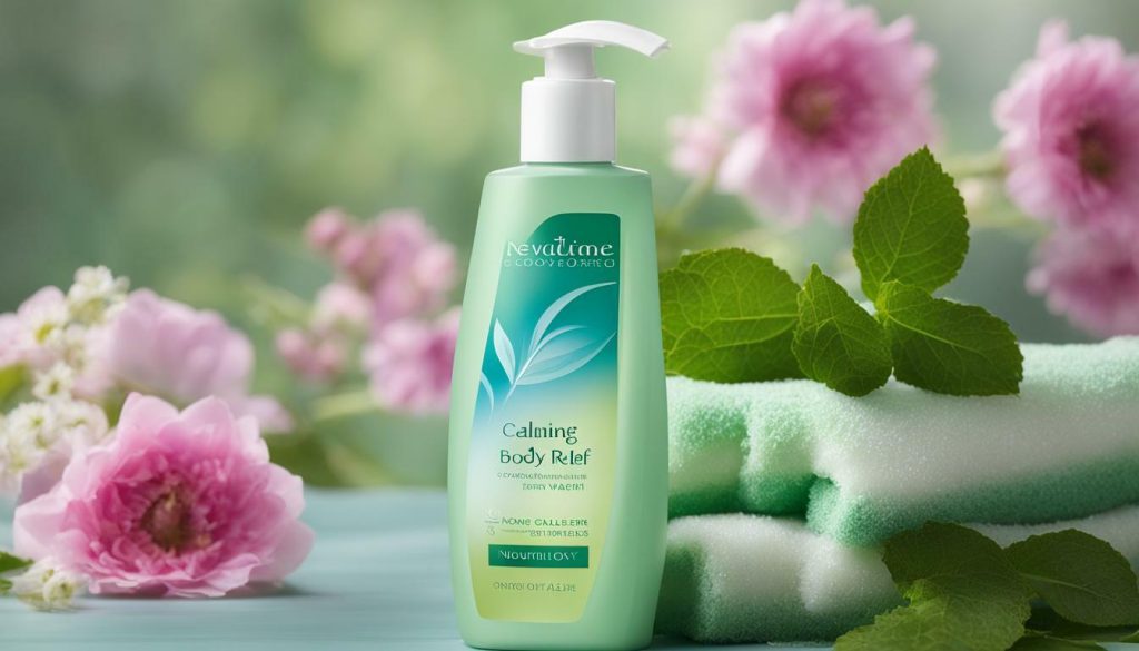 calming relief body wash