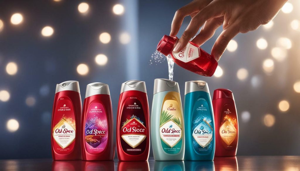 choosing Old Spice body wash