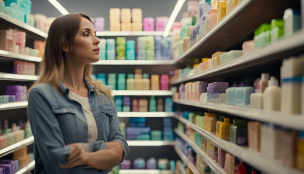 choosing soap or body wash