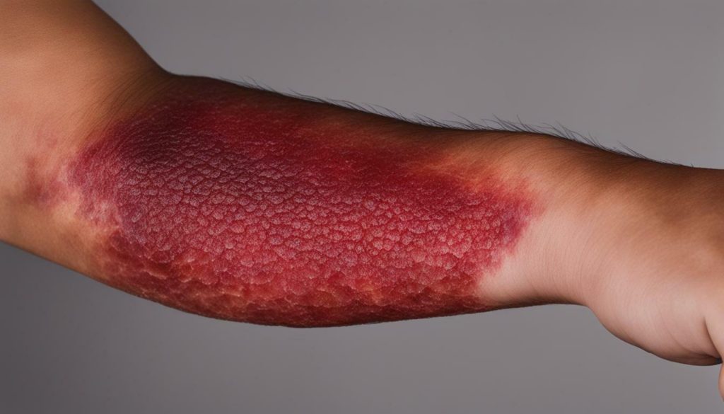 eczema on skin