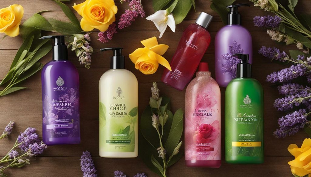 floral-scented body washes for men