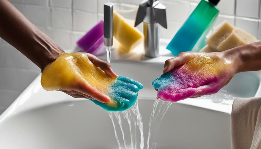 hand soaps vs body washes