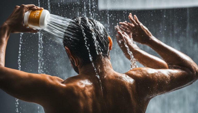 how to shower with body wash