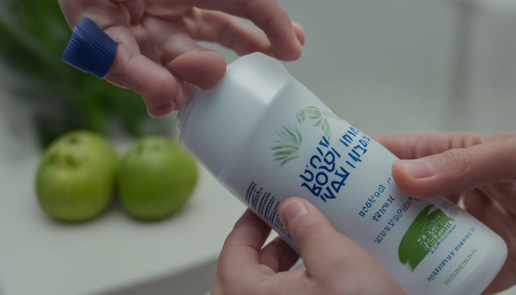 opening Native Body Wash with twist-off cap