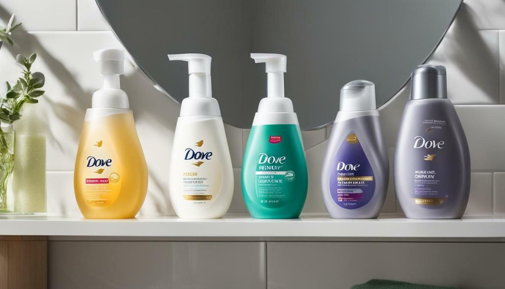 proper storage of Dove foaming body wash