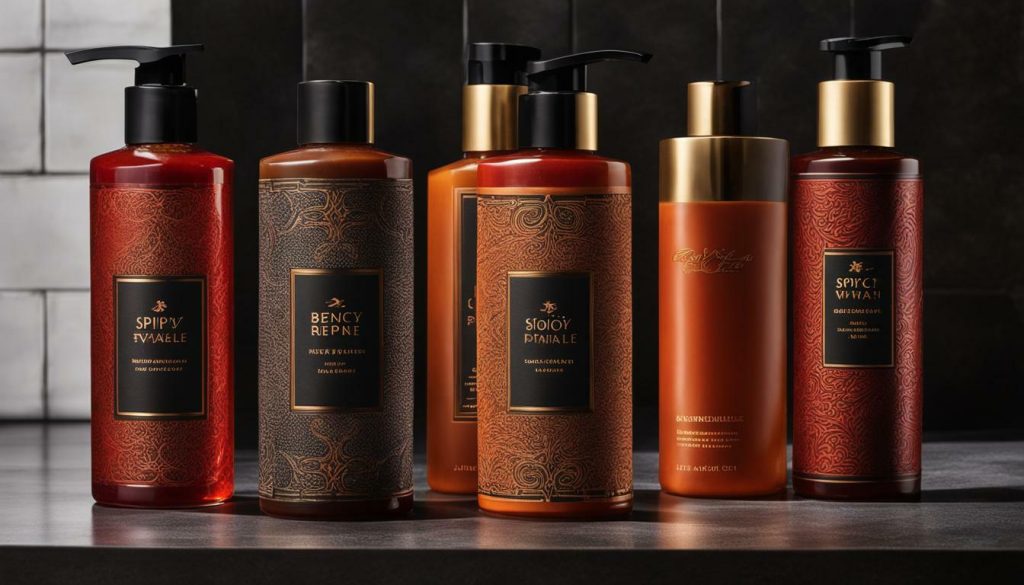 spicy-scented body washes for men