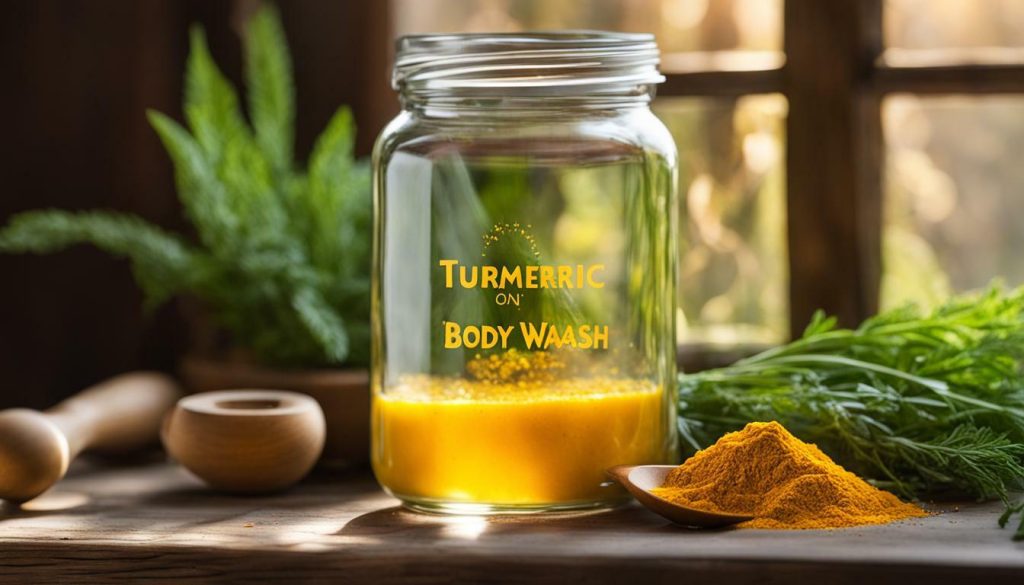 storing homemade turmeric body wash