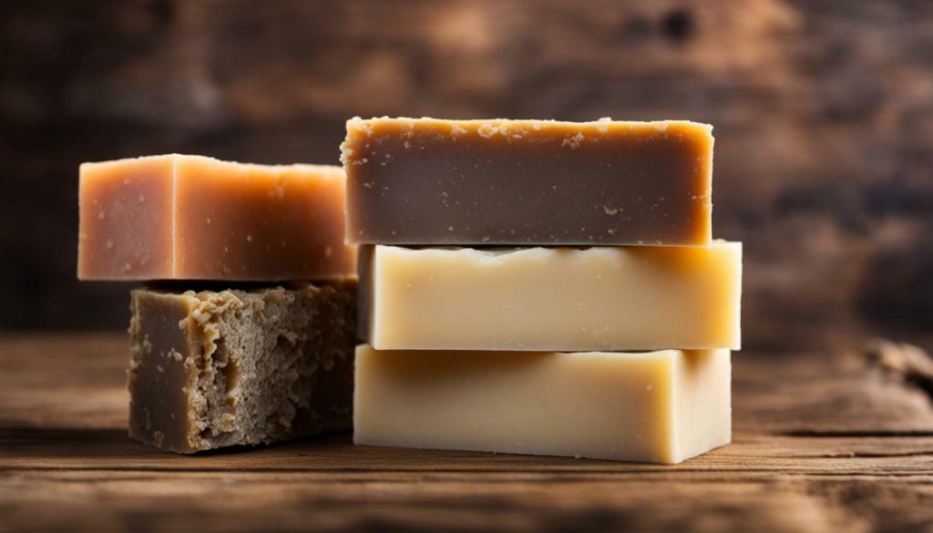 traditional soap bars cleanses the skin