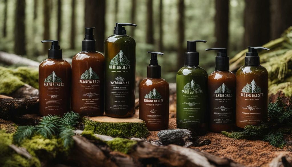 woody-scented body washes for men